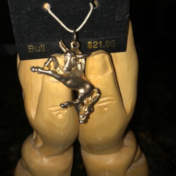 SANTOS GOLD Jewelry - Bull Pendant  ( Vintage )